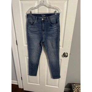 Time And Tru High Rise Skinny Distressed Jeans Size 14